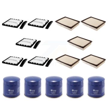 5x Air + 5x Cabin + 5x Engine Oil Filter (15 Total) Kit For GMC Sierra 1500 Chevrolet KFM-102944