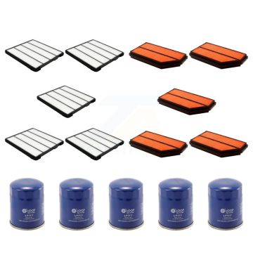 5x Air + 5x Cabin + 5x Engine Oil Filter (15 Total) Kit For Honda Pilot Acura MDX KFM-102947