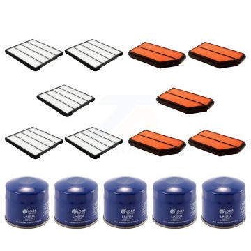 5x Air + 5x Cabin + 5x Engine Oil Filter (15 Total) Kit For 2001-2002 Acura MDX 3.5L KFM-102949