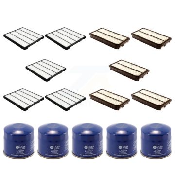 5x Air + 5x Cabin + 5x Engine Oil Filter (15 Total) Kit For 2002 Honda Odyssey 3.5L KFM-102951