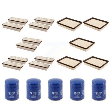 5x Air + 5x Cabin + 5x Engine Oil Filter (15 Total) Kit For 04-05 Buick Rendezvous 3.6L KFM-102958