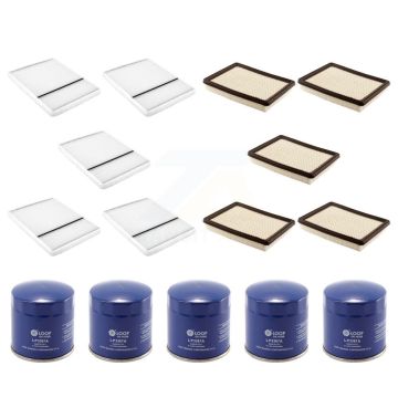5x Air + 5x Cabin + 5x Engine Oil Filter (15 Total) Kit For Buick LeSabre Pontiac 3.8L KFM-102959