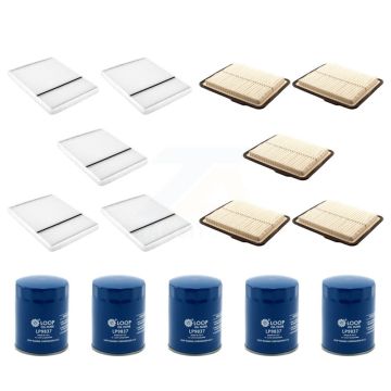 5x Air + 5x Cabin + 5x Engine Oil Filter (15 Total) Kit For Buick Lucerne Cadillac DTS KFM-102961
