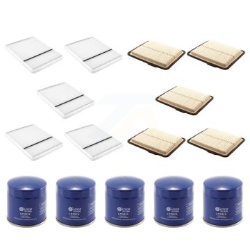 5x Air + 5x Cabin + 5x Engine Oil Filter (15 Total) Kit For 2006-2008 Buick Lucerne 3.8L KFM-102962