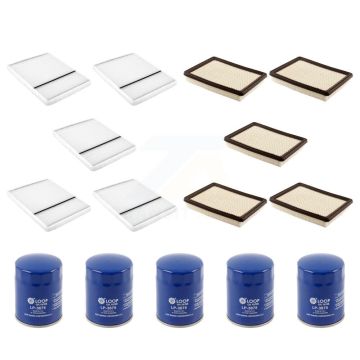 5x Air + 5x Cabin + 5x Engine Oil Filter (15 Total) Kit For 2000 Cadillac DeVille 4.6L KFM-102963