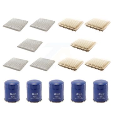 5x Air + 5x Cabin + 5x Engine Oil Filter (15 Total) Kit For Mitsubishi Endeavor Galant KFM-102966