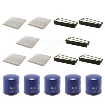 5x Air + 5x Cabin + 5x Engine Oil Filter (15 Total) Kit For Toyota 4Runner FJ Cruiser KFM-102969