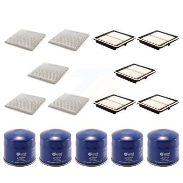 5x Air + 5x Cabin + 5x Engine Oil Filter (15 Total) Kit For Subaru Legacy Outback Tribeca KFM-102973