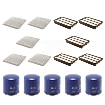 5x Air + 5x Cabin + 5x Engine Oil Filter (15 Total) Kit For 2003 Toyota Sienna 3.0L KFM-102974