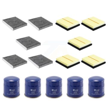 5x Air + 5x Cabin + 5x Engine Oil Filter (15 Total) Kit For Lexus UX250h KFM-102980