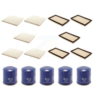 5x Air + 5x Cabin + 5x Engine Oil Filter (15 Total) Kit For Nissan Altima Murano Maxima KFM-102983