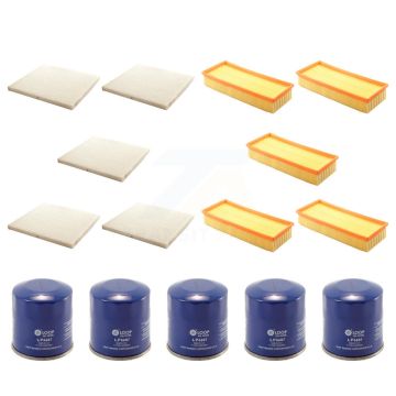 5x Air + 5x Cabin + 5x Engine Oil Filter (15 Total) Kit For Nissan Altima KFM-102984