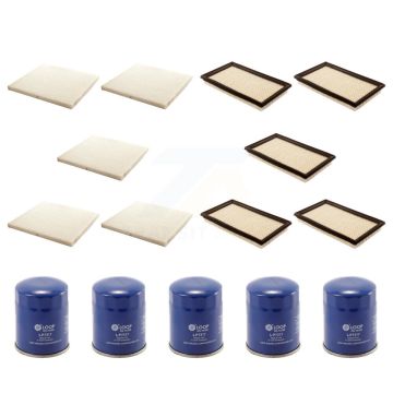 5x Air + 5x Cabin + 5x Engine Oil Filter (15 Total) Kit For 2007 Nissan Altima 3.5L KFM-102987