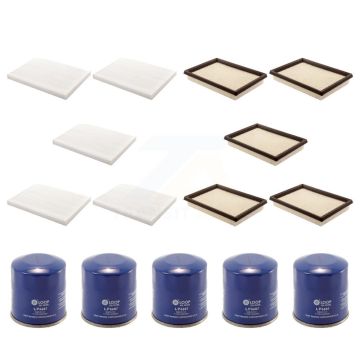 5x Air + 5x Cabin + 5x Engine Oil Filter (15 Total) Kit For Nissan Rogue Sentra KFM-102988