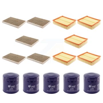 5x Air + 5x Cabin + 5x Engine Oil Filter (15 Total) Kit For Audi A6 Quattro Allroad KFM-102991