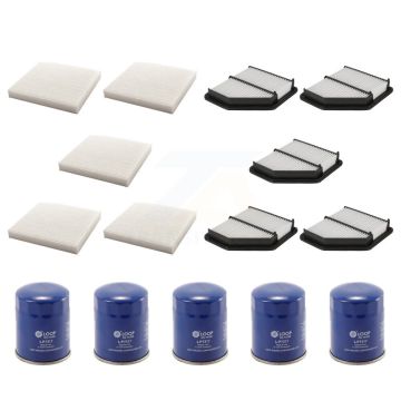 5x Air + 5x Cabin + 5x Engine Oil Filter (15 Total) Kit For 2016-2022 Honda HR-V KFM-102998