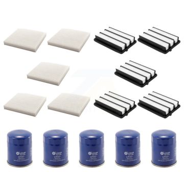 5x Air + 5x Cabin + 5x Engine Oil Filter (15 Total) Kit For Honda Civic KFM-103001