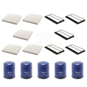 5x Air + 5x Cabin + 5x Engine Oil Filter (15 Total) Kit For Acura MDX Honda Pilot 3.5L KFM-103008