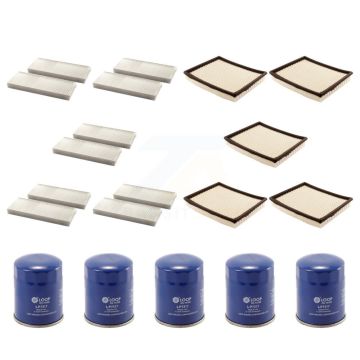 5x Air + 5x Cabin + 5x Engine Oil Filter (15 Total) Kit For Nissan Frontier Pathfinder KFM-103012