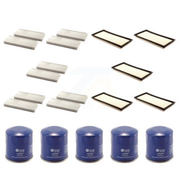 5x Air + 5x Cabin + 5x Engine Oil Filter (15 Total) Kit For Nissan Frontier Suzuki 2.5L KFM-103013