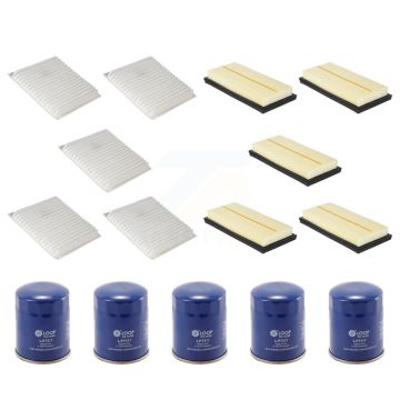 5x Air + 5x Cabin + 5x Engine Oil Filter (15 Total) Kit For Mitsubishi Mirage G4 KFM-103019