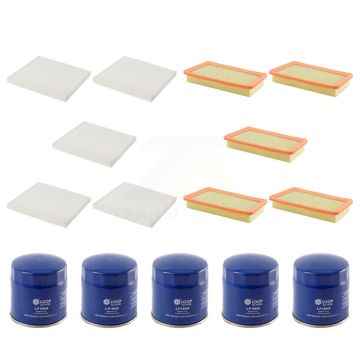 5x Air + 5x Cabin + 5x Engine Oil Filter (15 Total) Kit For 2015-2017 Chrysler 200 2.4L KFM-103022