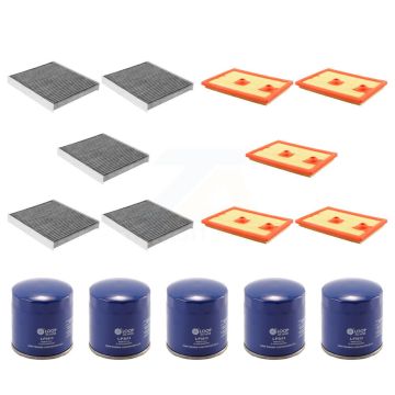 5x Air + 5x Cabin + 5x Engine Oil Filter (15 Total) Kit For Audi A3 Sportback e-tron KFM-103025