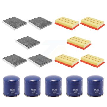 5x Air + 5x Cabin + 5x Engine Oil Filter (15 Total) Kit For Volkswagen Jetta Taos Golf KFM-103026
