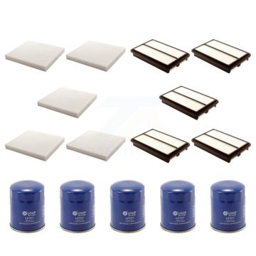 5x Air + 5x Cabin + 5x Engine Oil Filter (15 Total) Kit For 2010-2013 Acura MDX ZDX KFM-103028