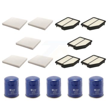 5x Air + 5x Cabin + 5x Engine Oil Filter (15 Total) Kit For 2012-2014 Honda CR-V KFM-103040