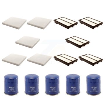 5x Air + 5x Cabin + 5x Engine Oil Filter (15 Total) Kit For 2013-2015 Honda Accord 3.5L KFM-103044