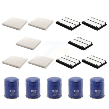 5x Air + 5x Cabin + 5x Engine Oil Filter (15 Total) Kit For 2014-2020 Acura RLX KFM-103045