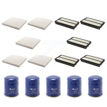5x Air + 5x Cabin + 5x Engine Oil Filter (15 Total) Kit For 2014-2015 Acura MDX KFM-103047
