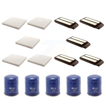 5x Air + 5x Cabin + 5x Engine Oil Filter (15 Total) Kit For Honda Accord Acura TSX KFM-103056