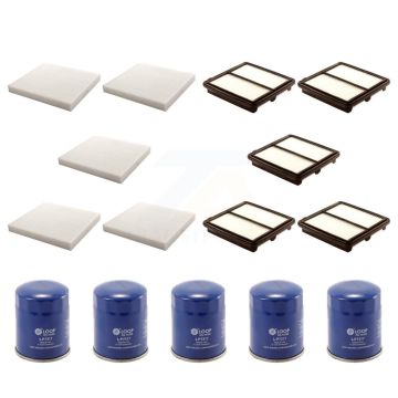 5x Air + 5x Cabin + 5x Engine Oil Filter (15 Total) Kit For 2006-2011 Honda Civic 1.3L KFM-103058