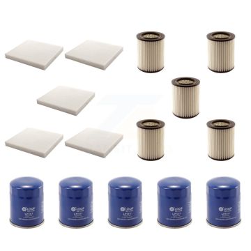 5x Air + 5x Cabin + 5x Engine Oil Filter (15 Total) Kit For 2006 Acura CSX KFM-103059