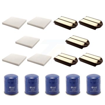 5x Air + 5x Cabin + 5x Engine Oil Filter (15 Total) Kit For 2007-2009 Honda CR-V KFM-103060