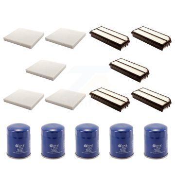 5x Air + 5x Cabin + 5x Engine Oil Filter (15 Total) Kit For 2007-2008 Acura TL KFM-103061