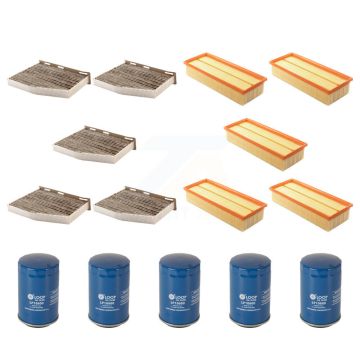 5x Air + 5x Cabin + 5x Engine Oil Filter (15 Total) Kit For Volkswagen Tiguan Jetta Audi KFM-103067