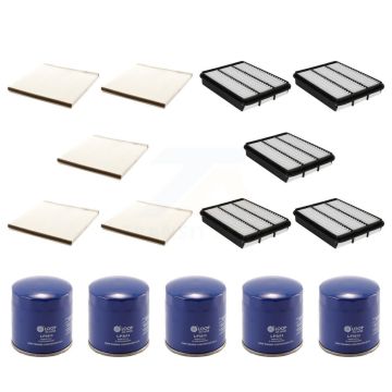 5x Air + 5x Cabin + 5x Engine Oil Filter (15 Total) Kit For 2006-2009 Lexus GX470 4.7L KFM-103079