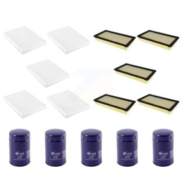 5x Air + 5x Cabin + 5x Engine Oil Filter (15 Total) Kit For 2009 Ford Flex Taurus 3.5L KFM-103083