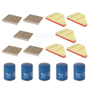 5x Air + 5x Cabin + 5x Engine Oil Filter (15 Total) Kit For Chevrolet Cadillac XT5 GMC KFM-103090