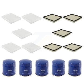 5x Air + 5x Cabin + 5x Engine Oil Filter (15 Total) Kit For Cadillac XTS KFM-103113