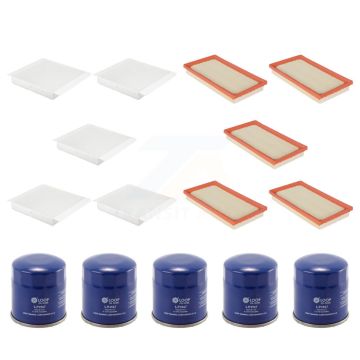 5x Air + 5x Cabin + 5x Engine Oil Filter (15 Total) Kit For 2018 Toyota C-HR With Spin-on KFM-103114