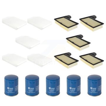 5x Air + 5x Cabin + 5x Engine Oil Filter (15 Total) Kit For Ford Mustang KFM-103117