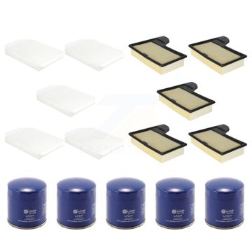 5x Air + 5x Cabin + 5x Engine Oil Filter (15 Total) Kit For 2015-2023 Ford Mustang 2.3L KFM-103118