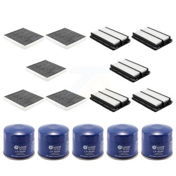 5x Air + 5x Cabin + 5x Engine Oil Filter (15 Total) Kit For Hyundai Elantra KFM-103123