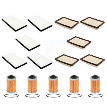 5x Air + 5x Cabin + 5x Engine Cartridge Oil Filter (15 Total) Kit For Oldsmobile Intrigue KFM-103136
