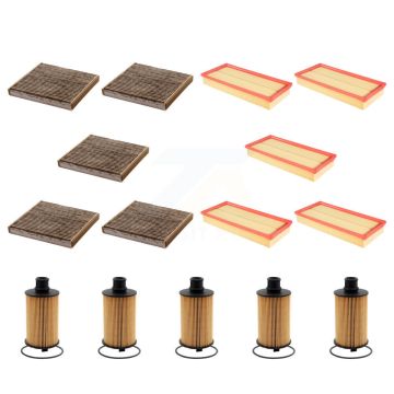 5x Air + 5x Cabin + 5x Engine Cartridge Oil Filter (15 Total) Kit For Land Rover Range KFM-103153