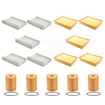 5x Air + 5x Cabin + 5x Engine Cartridge Oil Filter (15 Total) Kit For Mercedes-Benz 2500 KFM-103154